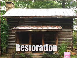 Historic Log Cabin Restoration  Claxton, Georgia